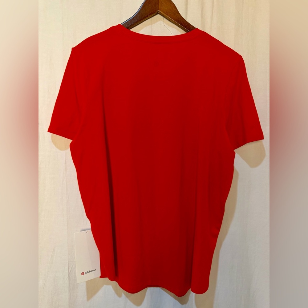 NWT Lululemon Love Crewneck Cotton T shirt w. Curved Hemline - Ted - Sz 12 - Picture 7 of 12